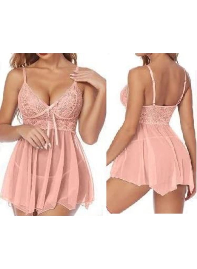 Sexy lingerie, erotic lingerie, short babydoll, sheer playsuits, elegant women's nightgown, code 109 - Image 4